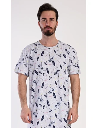Pánská noční košile s krátkým rukávem Surfing Pánská noční košile s krátkým rukávem Surfing