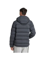 Pánská péřová bunda adidas Helionic Climawarm Stretch Hooded Jacket Black JN2114 pánské oblečení