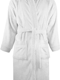 The One Towelling Bathrobe hooded Župan s kapucí 48.1021 white