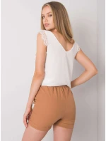 Šortky DHJ SN 13260.38P světle hnědá