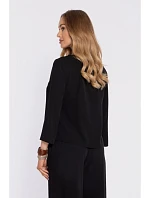 M905 Elegantní halenka s volnými rukávy - černá M905 Elegantní halenka s volnými rukávy - černá