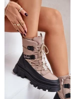 Dámské Sněhule Na Zip Lee Cooper LCJ-24-47-3143 Béžové