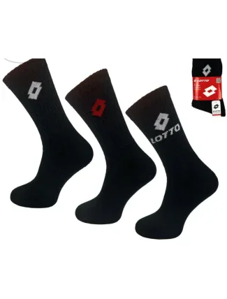 LOTTO froté ponožky černé 3 páry 069739 LOTTO froté ponožky černé 3 páry 069739