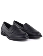 Kožené polobotky Jezzi černé SFY25128