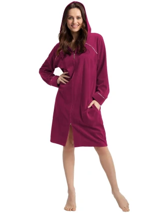 Dámský župan Luna 389 Velour 3XL Z24 Dámský župan Luna 389 Velour 3XL Z24