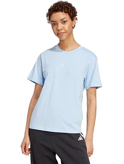 Dámské tričko adidas Essentials Small Logo, světle modré, JY4962