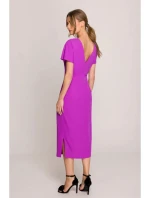 Tužkové šaty S398 levandulové - Stylove