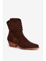 Boty na podpatku model 223851 Step in style Boty na podpatku model 223851 Step in style