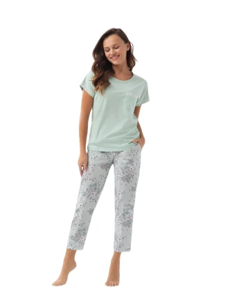 Dámské pyžamo Luna 342 v plné délce M-2XL