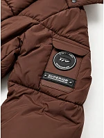 Dámská bunda puffer čokoládová (B6061-14) Dámská bunda puffer čokoládová (B6061-14)