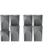 Odpadkové koše 35 l SORTIBOX SET4 PACKY ŠEDÉHO KAMENE dětské Odpadkové koše 35 l SORTIBOX SET4 PACKY ŠEDÉHO KAMENE dětské