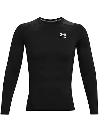Pánské tričko Under Armour HG Armour Comp LS, černé, 1361524 001 L