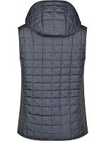 Daiber JN 767 Dámská pletená hybridní vesta 02.0767 grey melange/anthracite melange