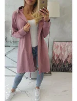 Tmavě růžová bunda s potiskem Tmavě růžová bunda s potiskem