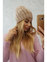 Fleecová čepice Ida K320 tmavě béžová