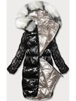 Dámská oboustranná metalická zimní bunda P21-7901 - Minority Dámská oboustranná metalická zimní bunda P21-7901 - Minority
