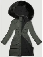 Army-černá oboustranná dámská bunda pro přechodné období J Style (16M9159-136) Army-černá oboustranná dámská bunda pro přechodné období J Style (16M9159-136)