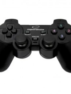 Gamepad Esperanza EG106 (PC, PS2, PS3; barva černá)