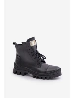 Zazoo 2831 Dámské Botky Z Přírodní Kůže Černé