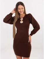 PM SK šaty YIS1063.17 hnědé