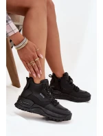 Dámské sportovní boty na platformě Big Star – černé