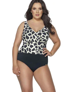 Dámské jednodílné plavky 54 navy blue - AVA