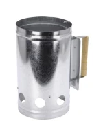 KOMÍNOVÝ PODPALOVAČ PRO GRILOVÁNÍ 27,5 CM VYSOKÝ S DŘEVĚNOU RUKOJETÍ