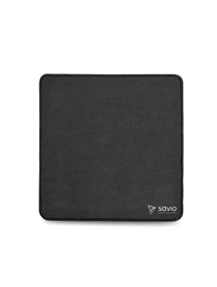 SAVIO HERNÍ PODLOŽKA POD MYŠ 250X250X2MM, PROŠÍVANÉ OKRAJE ČERNÁ EDICE PRECISION CONTROL S