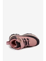 Dětské sněhové boty na suchý zip Big Star SS374011 Růžové Dětské sněhové boty na suchý zip Big Star SS374011 Růžové