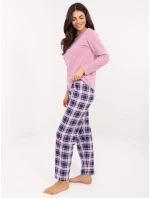 Pyžamo DU PI FP 004.03 tmavě růžové Pyžamo DU PI FP 004.03 tmavě růžové