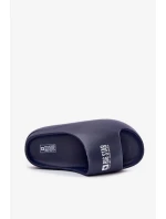 Pánské pěnové pantofle s logem Big Star – tmavě modré Pánské pěnové pantofle s logem Big Star – tmavě modré