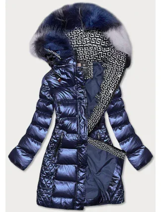 Dámská lesklá zimní bunda W823 - Speeda Dámská lesklá zimní bunda W823 - Speeda