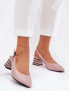 Sandály na podpatku model 209776 Step in style