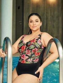 Plavky s plnými košíčky Ava SKJ 60 Floral Maxi