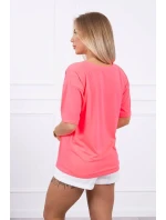 Halenka s potiskem Magic pink neon Halenka s potiskem Magic pink neon