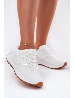 Dámské Tenisky Na Platformě Big Star RR274487 Hi-Poly System Bílé