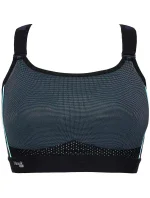 Sportovní podprsenka 0020129 černo-tyrkysová - Selmark Sportovní podprsenka 0020129 černo-tyrkysová - Selmark