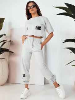 Dámská tepláková souprava HOLTY light grey FashionStreet AY1026