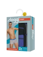 Pánské boxerky Start Hipster C2P box - UNKNOWN - modročerné V005 - SLOGGI