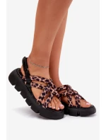 Dámské Sandály Na Platformě S Pásky Leopardí Filamira Dámské Sandály Na Platformě S Pásky Leopardí Filamira