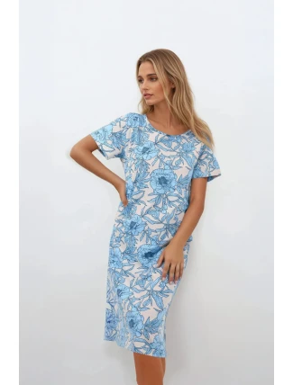 Noční košile Blue Peony - Momenti Per Me