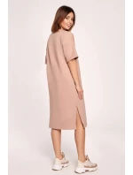 Dámské šaty B194 Mocca - BeWear