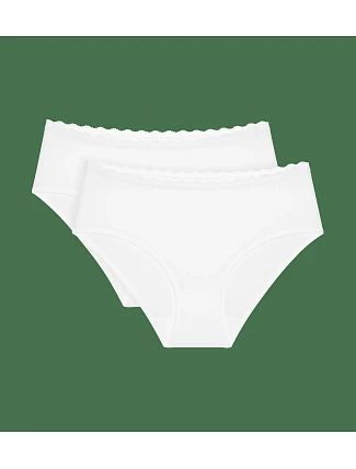 Feel Of Cotton Midi 2P - White - TRIUMPH White - TRIUMPH