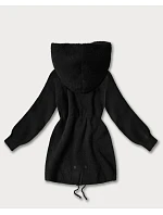 Vlněná bunda z alpaky černá (W017#)