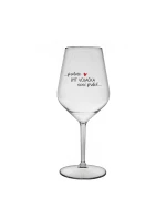 PROTOŽE BÝT VOJAČKA NENÍ PRDEL - čirá nerozbitná sklenice na víno 470 ml PROTOŽE BÝT VOJAČKA NENÍ PRDEL - čirá nerozbitná sklenice na víno 470 ml