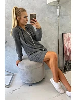 Mikina s kapucí 8924 tmavě šedá - Kesi