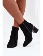 Boty na podpatku model 217191 Step in style Boty na podpatku model 217191 Step in style