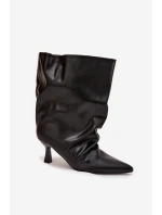 Boty na podpatku model 220892 Step in style Boty na podpatku model 220892 Step in style