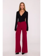 M875 Široké kalhoty - bordó