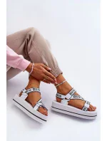 Dámské sandály na platformě Big Star Bílé Dámské sandály na platformě Big Star Bílé